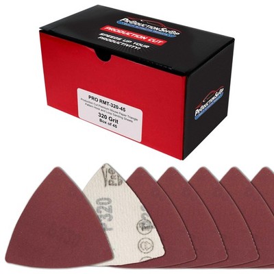 Premium 320 Grit Triangle Mouse Detail Sander Sandpaper Sheets, Box of 45 - H...