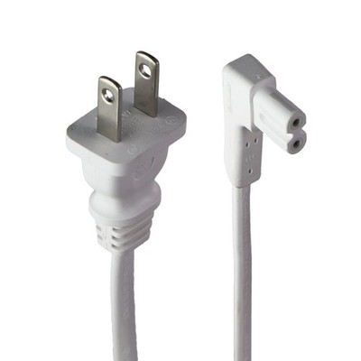 Well Shin (2M/6-Ft) 7A/125V Power Cord 2-Prong Wall Plug White E115330 / WS-004