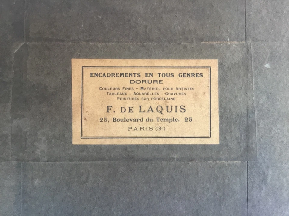 Lithographie encadrée d’Ethel Parkinson, circa 1940. - Photo 4/4