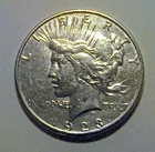 1923-S Peace Silver Dollar Coin.  B/U.  Genuine (Always).