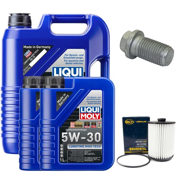 MotoröL Filter Set 5W-30 Liqui Moly 7 Liter + Schraube FüR Mercedes C-Klasse-image