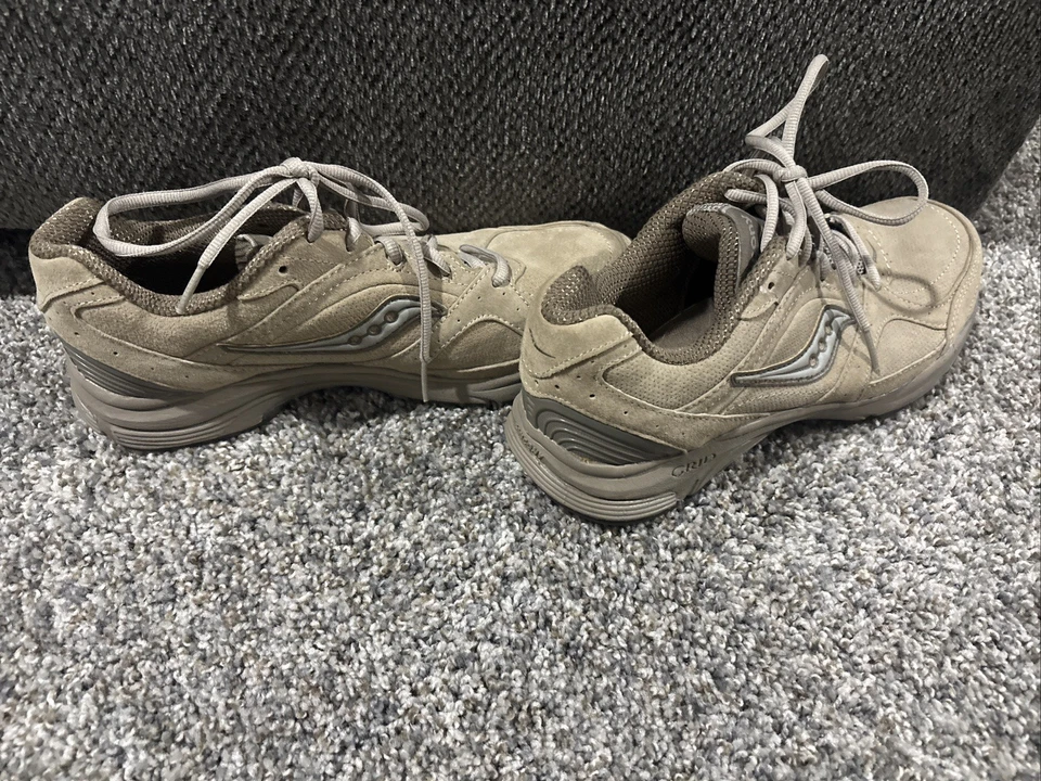 Size 9.5 Women’s Saucony Grid Integrity ST2 10109-3 B Brown Tan Walking Shoes - Image 2 of 4