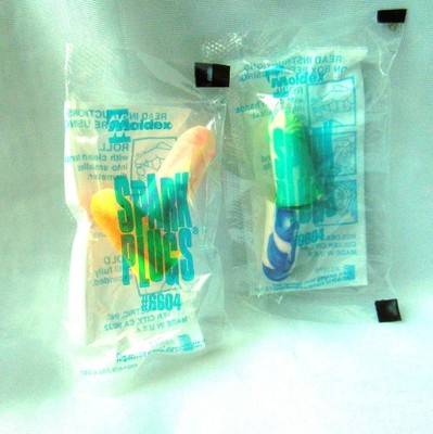Moldex Ear Plugs Spark Plugs #6604, 60 Pairs + Bonus 6 Pr Red-E-Fit Silencio