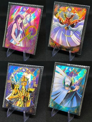 Konvolut 4 Karten Kayou Saint Seiya BP / Athena / Ariès / Poseidon / Hilda