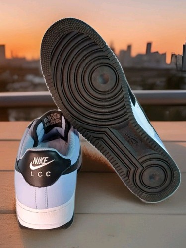 Nike Air Force #1 Leather Glacier Blue Black White Mens 14 LCC, DV-3892-900 New - Picture 8 of 18