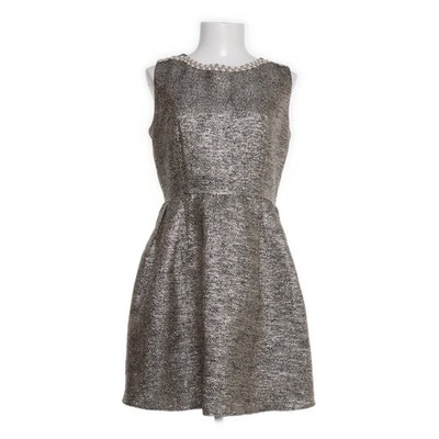 Francesca Pizarro, Cocktailkleid, Größe: L, Beige/Mehrfarbig, Polyester #7uv