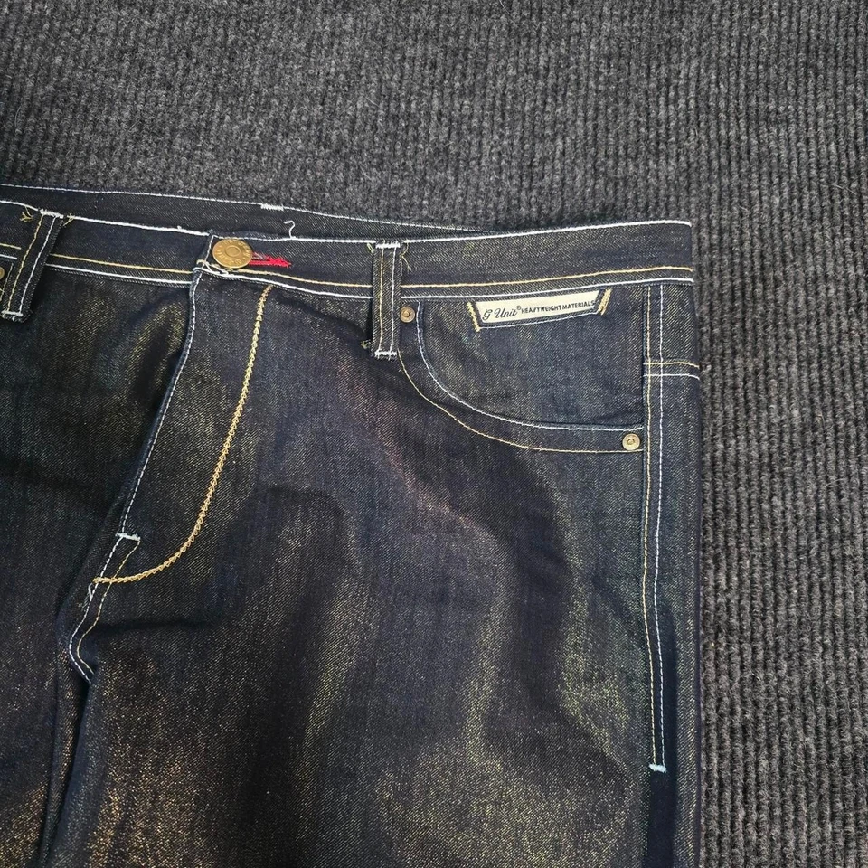 Crazy Gold and Black denim baggy jeans by G-Unit - Image 2 of 4