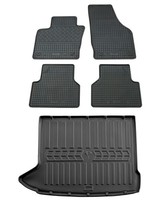 Gummi FußMatten Kofferraumwanne FüR Audi Q3 2011-2019 8U Gummimatten Set