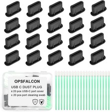USB C Dust Plug Silicone Anti Dust Port Cover Protector 20 Pack Type C