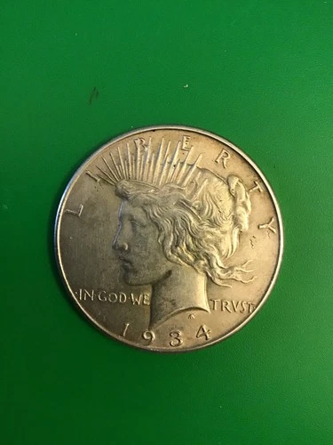 1934 Peace Dollar - 90% Silver - Philadelphia Mint - Higher Grade Look