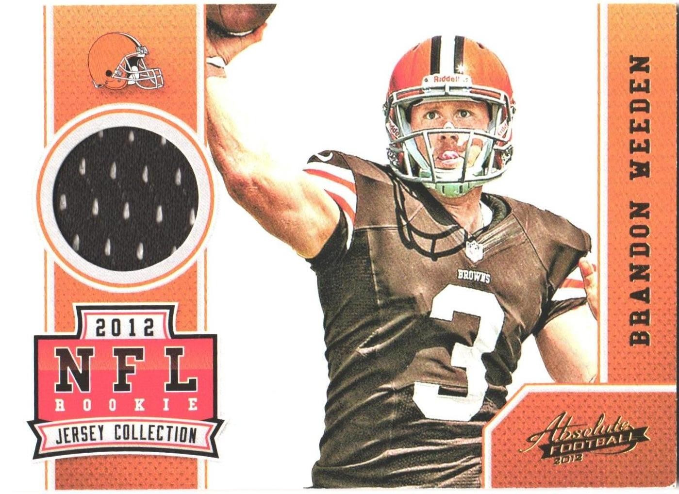 Brandon Weeden Panini Absolute Rookie Jersey Collection #5 Base