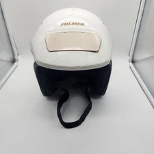 Vintage Arthur Fulmer AF-20 Motorcycle Helmet Pearl White - Read Description