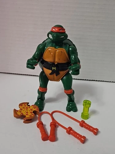 Vintage 1992 TMNT Figure Mutatin' Michelangelo Ninja Turtles 99% COMPLETE