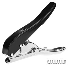 QWORK Hole Punch Single, 3/8" 10Mm Heavy Duty Paper Punch Hand Held for Cards,