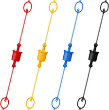 4 Sets 1/4 Hydraulic Hose Caps Quick Coupler Cover and Female Plug C Port Plug F