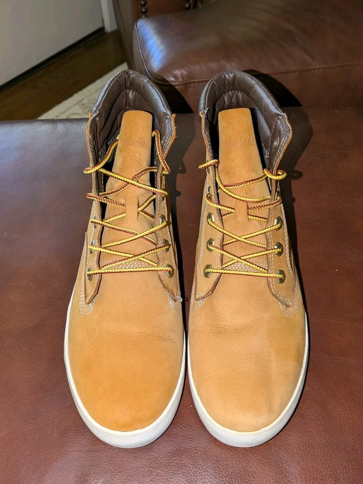 Timberland Dausette замшевые кроссовки женский размер 10 пшеничный желтовато-коричневый ботинок высоты верхнего - Изображение 3 из 4