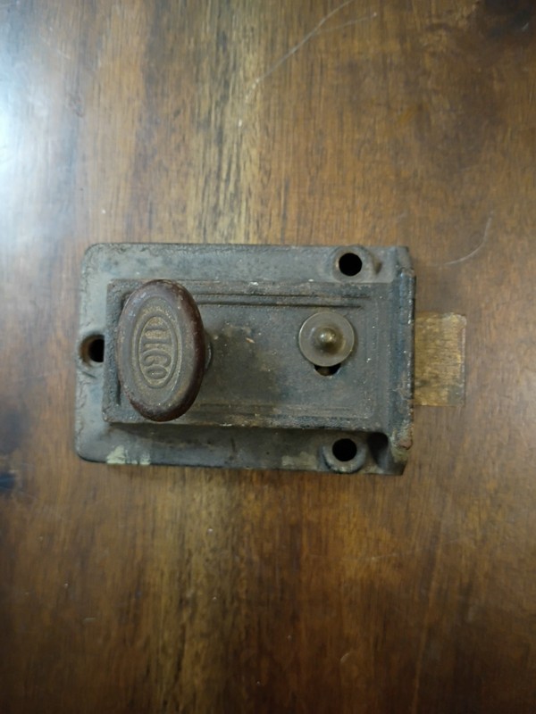 Vintage Door Locking Mechanism