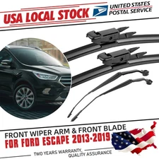 L+R Wiper Arm+ 28"+28" Front Blade CJ5Z17527A NEW For Ford Escape 2013-2019