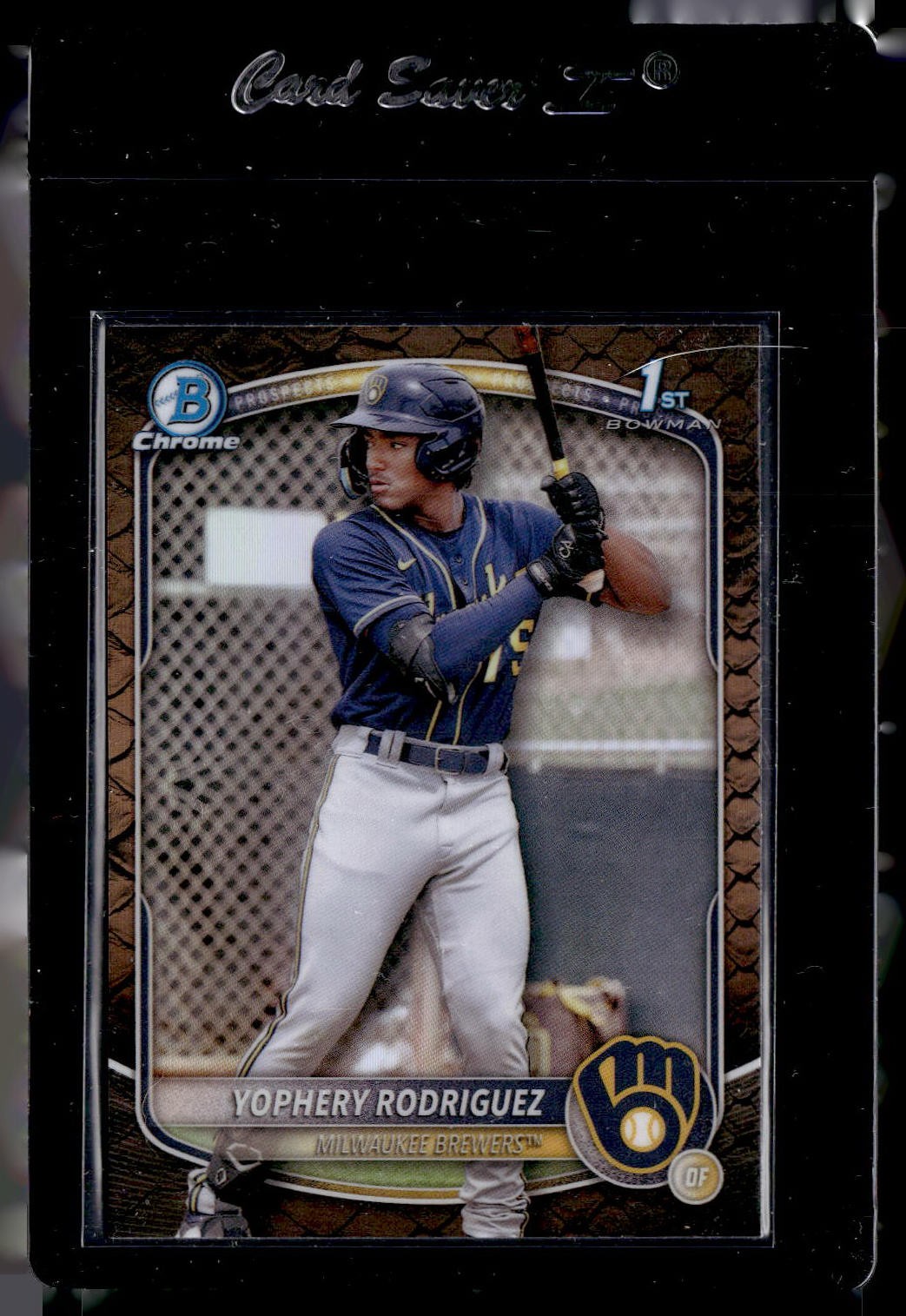 2025 Bowman #BCP-36 Yophery Rodriguez Chrome Prospects Reptilian Refractor