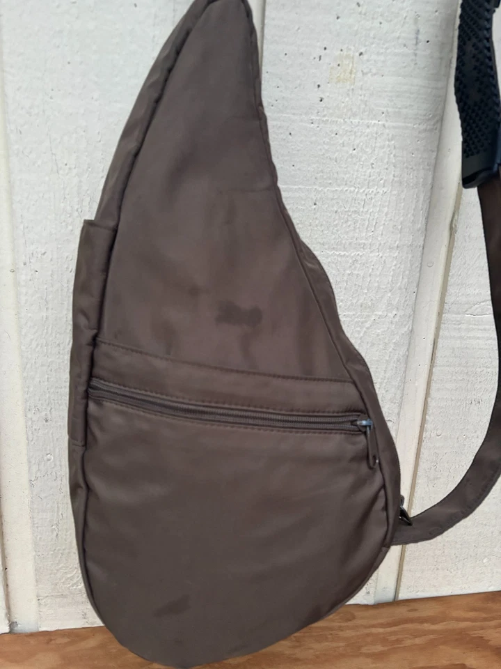 Bolso trasero saludable de nailon AmeriBag. Marrón Foto 4 de 4