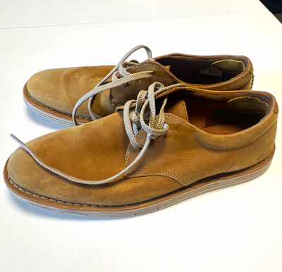 Clarks Collection Men's Leather Oxford Shoes Brown Lace-Up US 9 W EU 42