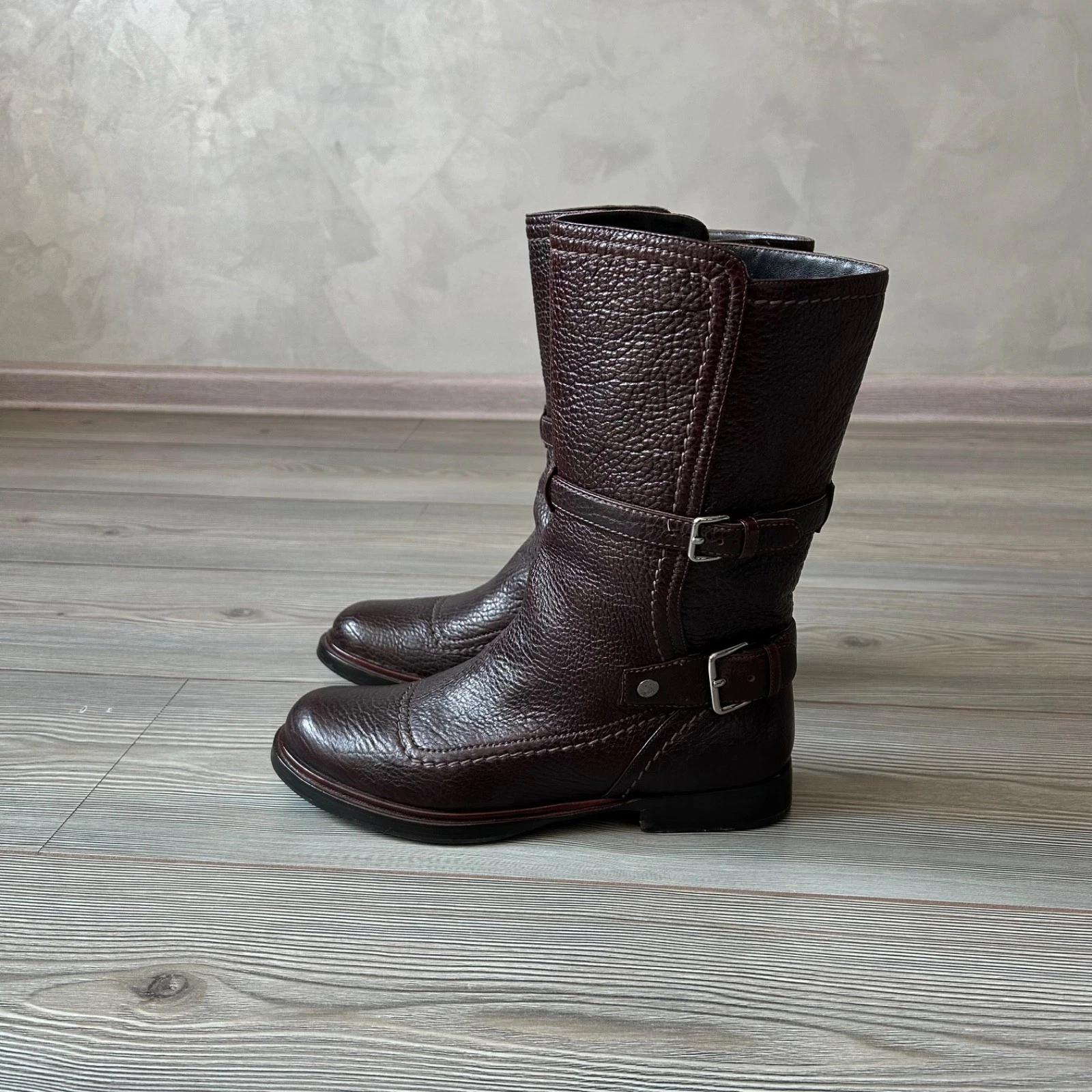 Stivaletti da motociclista Miu Miu in pelle 39