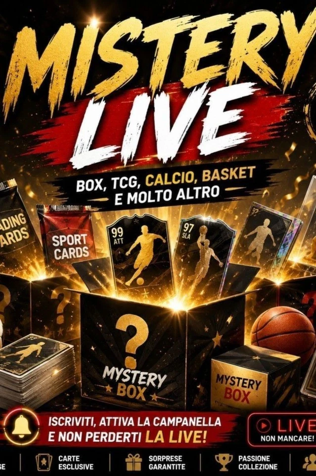MISTERY LIVE — Box, TCG, Calcio, Basket e Sorprese da Collezione!