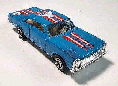 Vintage Yatming #1075 Blue 1966 Ford Galaxie 500XL 1/64 Diecast