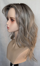 NEW Belle Tress Peerless 18 Wig, Chrome,  Classic Cafe
