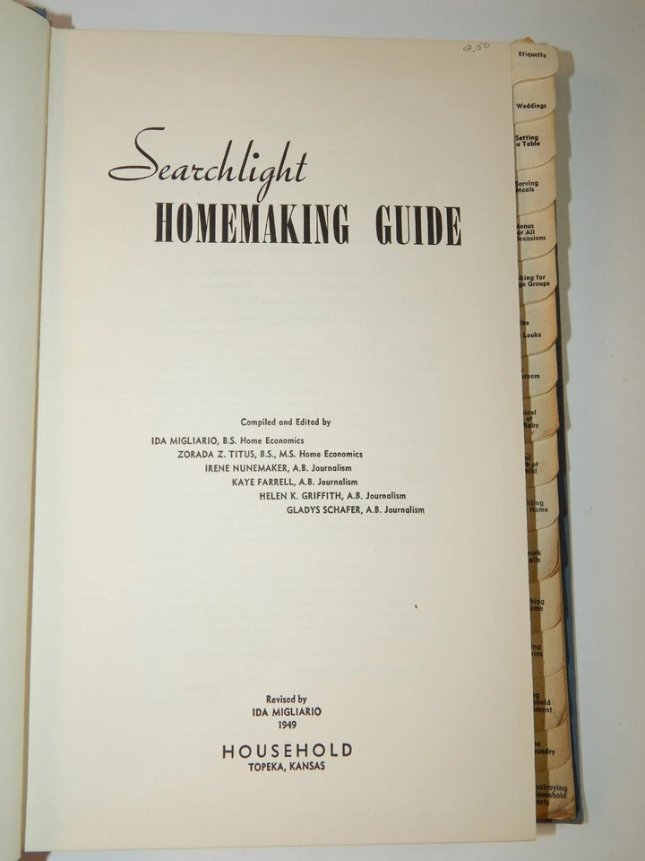 Vintage 1949 Household Searchlight Homemaking Guide – Hardcover – 2nd Edition Foto 3 de 4