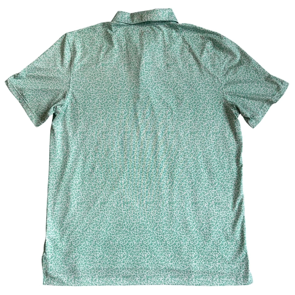 Polo de golf de manga corta con estampado floral verde/blanco Southern Tide - L Foto 2 de 4