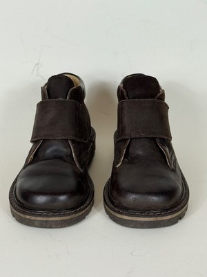 Elefanten Little Boys Brown Suede Leather Ankle Boots Size 27 US 10