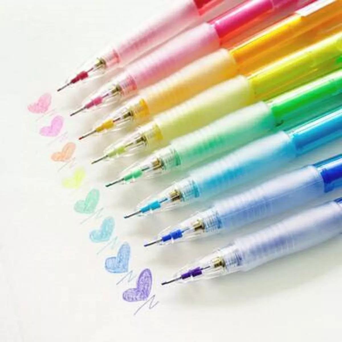 Pilot Color ENO Mechanical Pencil 0.7mm 8 Colored Lead Light Blue Eraser Gift