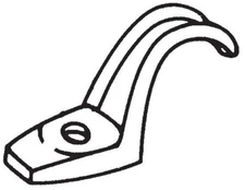 SEPCO 133, 3/4", Zinc Plated Iron, 1-Hole, Click-On, Rigid Conduit Strap, 1Pc