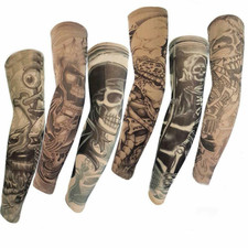 Brazo Tatuajes Temporales - 6 Falsas Mangas De Tatuaje Para Hombres Y Mujeres