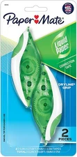 Paper Mate DryLine Grip Correction Tape, Green , 2 Count