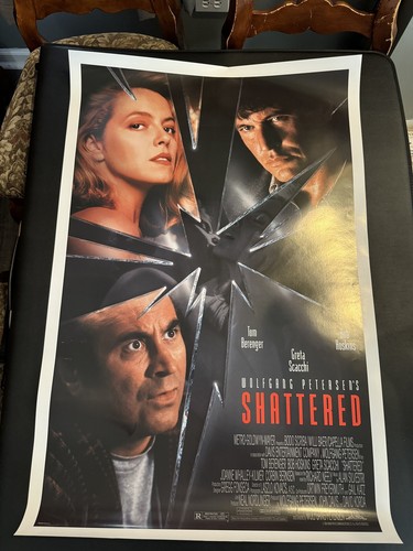 SHATTERED DS ROLLED ORIGINAL ONE SHEET MOVIE POSTER BOB HOSKINS (1991)