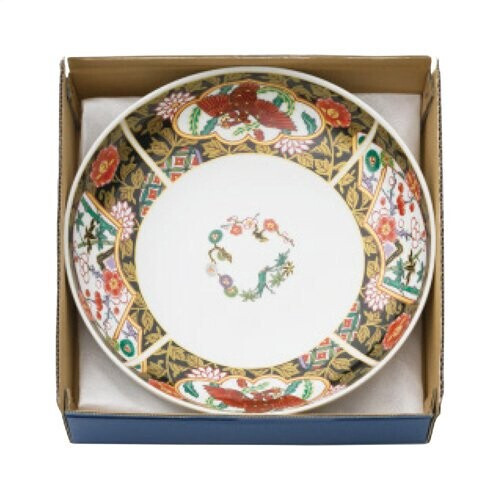 Plate φ24.5cm Arita ware Koimari Japanese pottery Gold phoenix crest 4600 - Picture 5 of 6