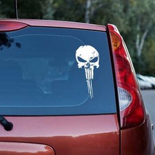 Distressed Punisher vinyl decal frank castle truck van car boat hood gift idea