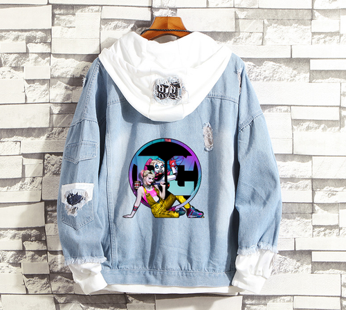 Harley Quinn Birds of prey Denim Jacket 