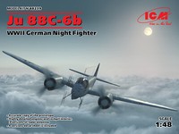 Ju 88C-6B, Wwii Deutscher NachtjäGer 1:48 Plastikmodellbausatz Icm