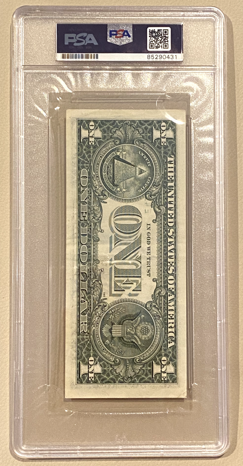 President Donald Trump Signed $1 Dollar Bill PSA Authenticated Genuine ...