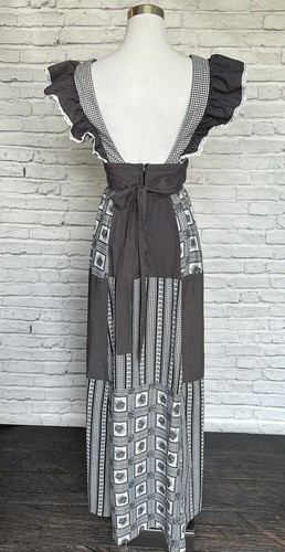 Vintage Young Edwardian Patchwork Dress Boho Prairie Cottage Core Size 4/6 #95 - Picture 3 of 4