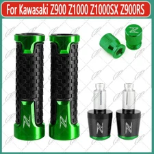 For Kawasaki Z900 Z1000 Z1000SX Handlebar Grips Handle Bar End Cap Tire Valve