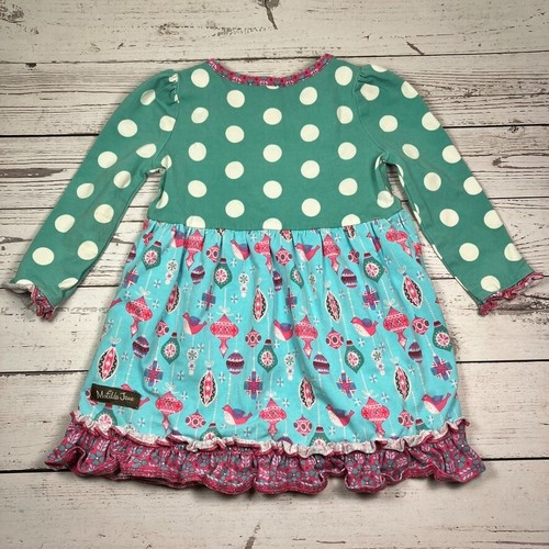 Matilda Jane Lot Blouse Leggings Baby 6-12 Ruffle Christmas Ornament Floral - Picture 4 of 12
