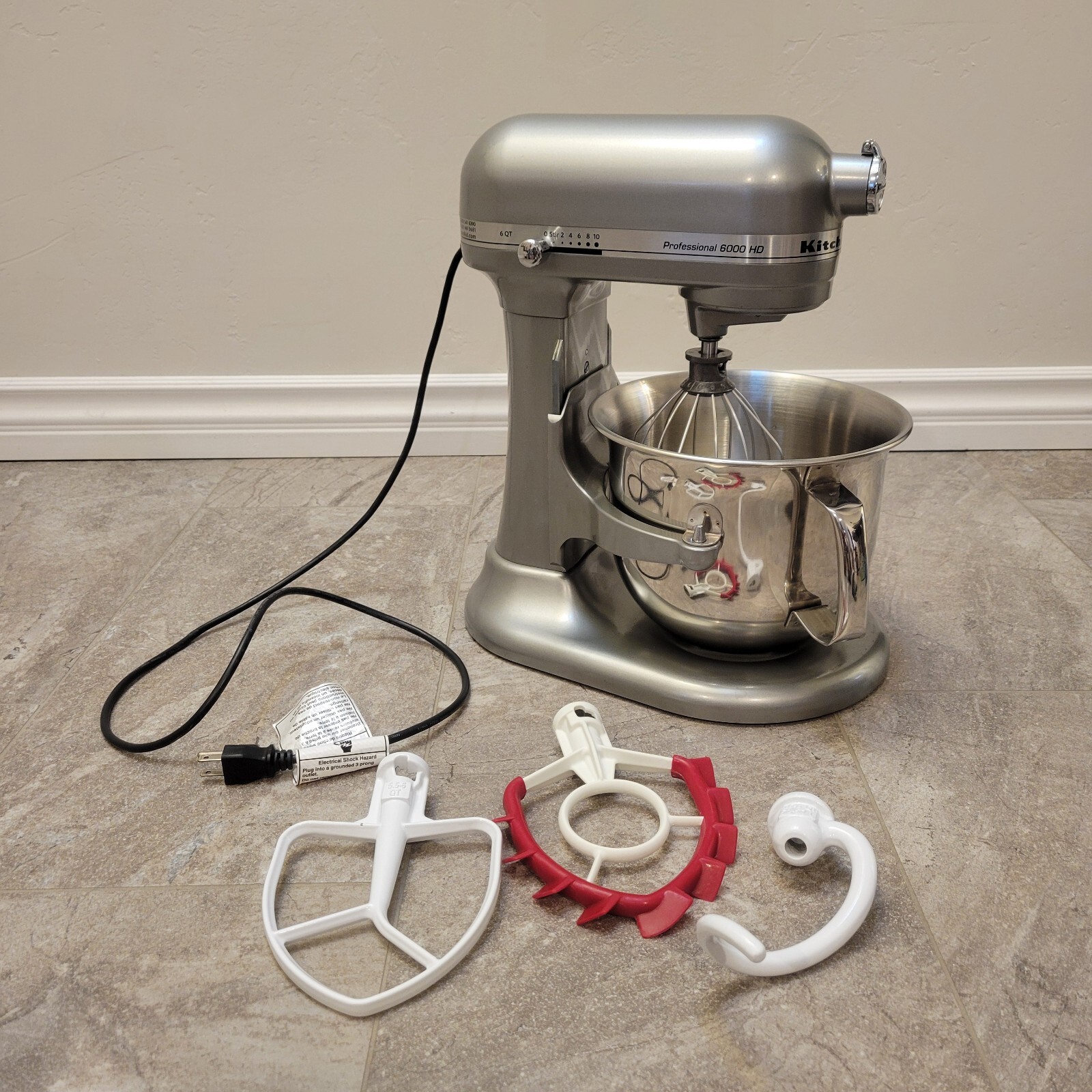 KitchenAid Professional Pro 6000 HD 6 Quart Professional Mixer Silver