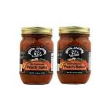 Amish Wedding Kettle Cooked Salsa, Thick and Chunky Pack of 2 14.5 ounce Jars