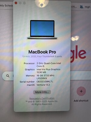 Apple MacBook Pro Touch Bar 13.3'''' ( 512GB SSD, Intel Core i5 8th gen,...