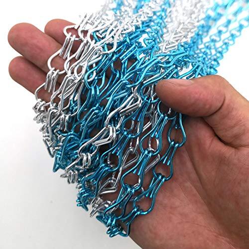 90 * 200cm Aluminium Chain Curtain Fly Door Chain Silver Metal Screen - Picture 3 of 5