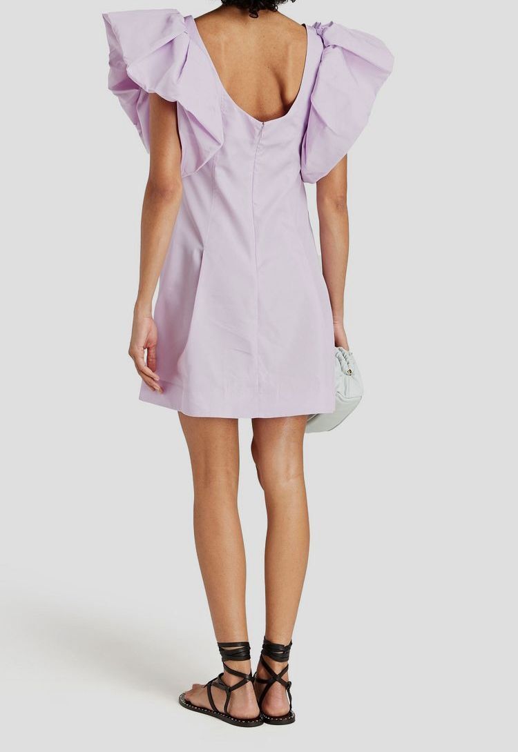 3.1 phillip lim purple dress 3.1 Phillip Lim Gown 0 Pale Purple Silk Chiffon Gathered Tied Waist Maxi Dress